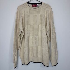 Binghamton Knitting Co., Inc Nautical Knit Sweater XL